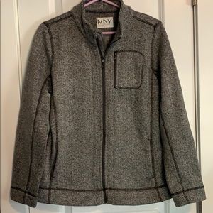 Marc New York Andrew Marc Gray Zip Up Fleece